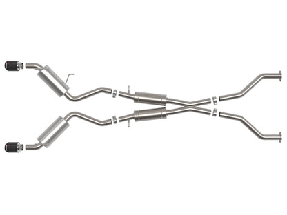 aFe Takeda Cat-Back Exhaust System Nissan 370Z 09-20 V6-3.7L- Carbon Tip (AFE49-36139-C)