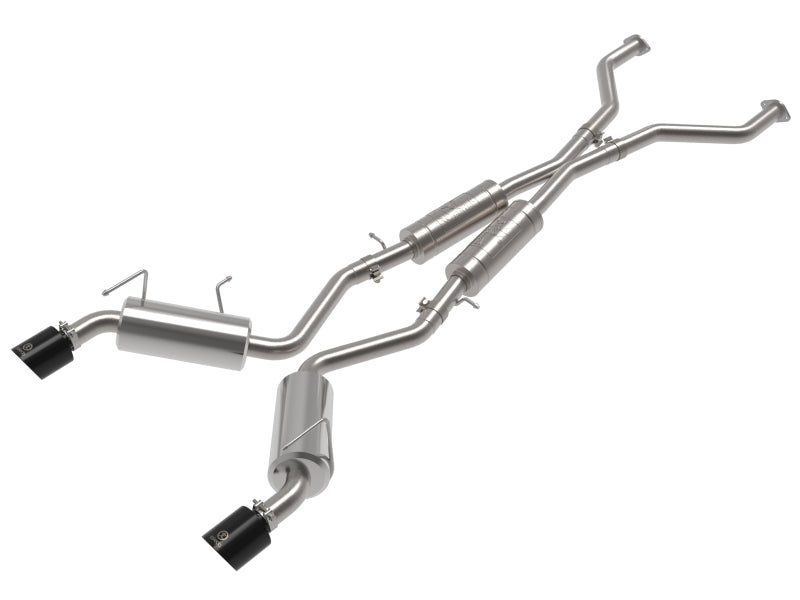 aFe Takeda Cat-Back Exhaust System Nissan 370Z 09-20 V6-3.7L- Black Tip (AFE49-36139-B)